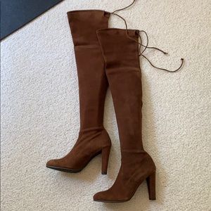 Stuart Weitzman Highland Boot - Walnut Suede Sz. 7